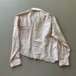 American Vintage Vintage Ketch Cropped Striped Button Up Shirt Photo 1