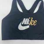Nike  Womens Size Medium Sports Bra‎ athletic silver/gold Photo 1