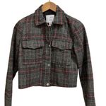 Ivy + Main Black Red and White Plaid Blazer Jacket Sz S Photo 1