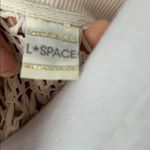 l*space L* Crochet Top Cream Open Knit Long Sleeve Size Small Photo 1