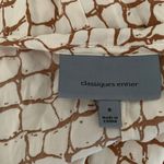 Classiques Entier  Size 8 Multicolor Printed Silk Blend Surplice Ruched Dress Photo 3