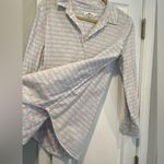 Vineyard Vines  Size 8 Striped Neon Polka Dot Cotton Long Sleeve Popover Top Photo 7