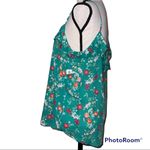 Old Navy  medium ruffle v neck tank top spaghetti strap floral print lightweight Photo 7