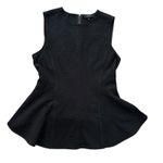 Theory  black peplum sleeveless top size M Photo 11