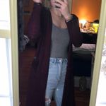 LuLaRoe Burgundy Cardigan Photo 0