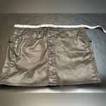 Rock & Republic Rock Republic Mini Skirt Women Size 8 Faux Leather Micro Button Fly Photo 5