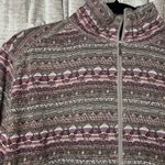 Woolrich  Half Zip Cotton Brown & Pink Printed Lightweight Pullover Photo 2