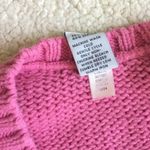 Gap Vintage Y2K Chunky V-Neck Sweater Pink - Sz Small Photo 4