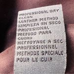 Calvin Klein Brown Leather Button Front Jacket Blazer Photo 15