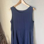 Cut loose navy blue seamed parachute dress Size XL Photo 2