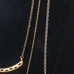 Lucky Brand Luck brand triple strand gold and bronze toned layering chain necklace Photo 3