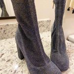 Sam Edelman Blue/Gold Booties Photo 1