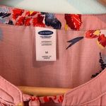 Old Navy  Maternity Mauve Floral Pleat Front Dress Medium M Photo 2