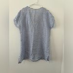 Alessia Pacini Italy Linen Boxy Tunic Top Cover Up Striped Nautical Size Medium Photo 1
