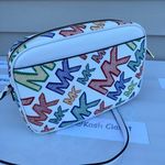 Michael Kors  Bright White Chain Crossbody Purse Photo 3