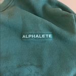 Alphalete Tie Dye Cropped VNeck Sweatshirt Green Size Small Photo 4