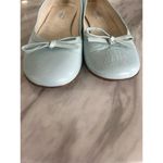 Furla  Ice Blue Leather Bow Ballet Flat Photo 5