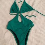 ASOS Free Society One Piece Green Swimsuit Small Photo 1