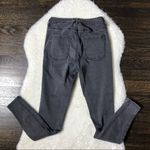 Brandy Melville  Moto Zip Faded Black Skinny Jeans Photo 5