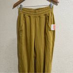 Free People NWT Fp Movement  Circle Back Tie Hem Cropped Jogger Pants burnt gold Photo 4