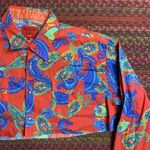 PATRON CITO USA PAISLEY WESTERN PEARL SNAP CROP TOP BUTTON UP Purple Size undefined Photo 0