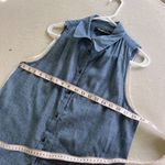 Elizabeth and James  Chambray Silk Top Size M Photo 7