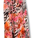 Jennifer Lopez Summer Oasis floral zebra print strapless maxi dress NWT Photo 3