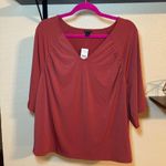 Ann Taylor  Terracotta Blouse Photo 0