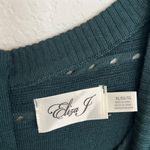 Eliza J Hunter Christmas Holiday Green Knit Sweater Dress Size XL Photo 6