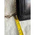 Tory Burch Kira Chevron Convertible Shoulder Bag Black Leather Gold Chain Tassel Photo 11