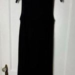Tiana B. Black Sleeveless Mock Neck Minimalist Stretch Short Mini Swing Dress SM Photo 0
