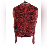 Bagatelle ‎ Ruched Mesh Floral Top Size x-Large Photo 2