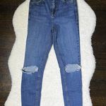 Topshop Moto Jamie High Rise Distressed Skinny Jeans Photo 0