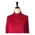 Athleta  Dress Women XL Red Claret Zip Neck Wool Blend Olympia Sweater Dress Photo 3