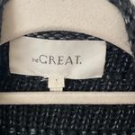 The Great  Black Metallic Loop Knit Open Front Cardigan Size: 1 Photo 2