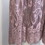 Free People NWT $148 Lilac Ash Verushka Mock Neck Lace Sleeveless Mini Dress 4 Photo 9