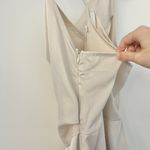 Missguided  Asymmetric Drape Midi Satin Dress in Cream Size 6 NWT Photo 8