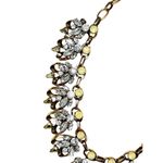 Gorgeous Gold Rhinestone Crystal Cluster Bee Statement Padgent Wedding Necklace Photo 2