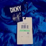 DKNY NWT  Ruffled Faux Wrap Dress, Cobalt Blue Size 8 New w/Tag Retail $139 Photo 4