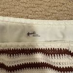 Aerie  White and Brown Striped Bikini Bottom Photo 1