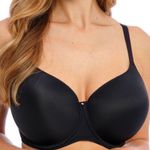 Fantasie Aura Black Molded Bra Size 38I Soft Inner Cups Wired NEW Photo 0