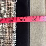 Shelby & Palmer  Size 12 Black White Tweed A-Line Dress Short Sleeve Buttons Zip Photo 13