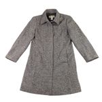 Eddie Bauer  Vintage Wool Blend Tailored City Coat Tweed Neutral Medium  F294 Photo 3