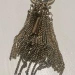 Kendra Scott  Rayne Slate Cat’s Eye Pendant Long Gold Fringe Necklace Photo 4