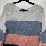 Lucky Brand  Wool Blend Color Block Women's Pullover Knit Sweater Size Medium Photo 2