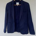 Joie  Blazer 2 Linen Silk Lightweight Jacket Navy Luxury Classic Minimal Career Photo 0