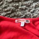 Anthropologie  Sundry Women’s Mix Media Tank Maxi Dress Tangerine Size M Photo 7