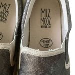 Miz Mooz  metallic grey snake embossed slip on fashion sneakers womens size 8.5 Photo 5
