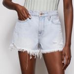 Jonathan Simkhai 28 Leo High Rise Denim Shorts Mykonos Light Wash Organic Cotton Blue Photo 0