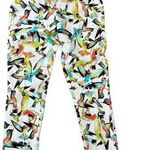 Cynthia Rowley White Jeans Pants Hummingbird Print Size 8 Photo 0